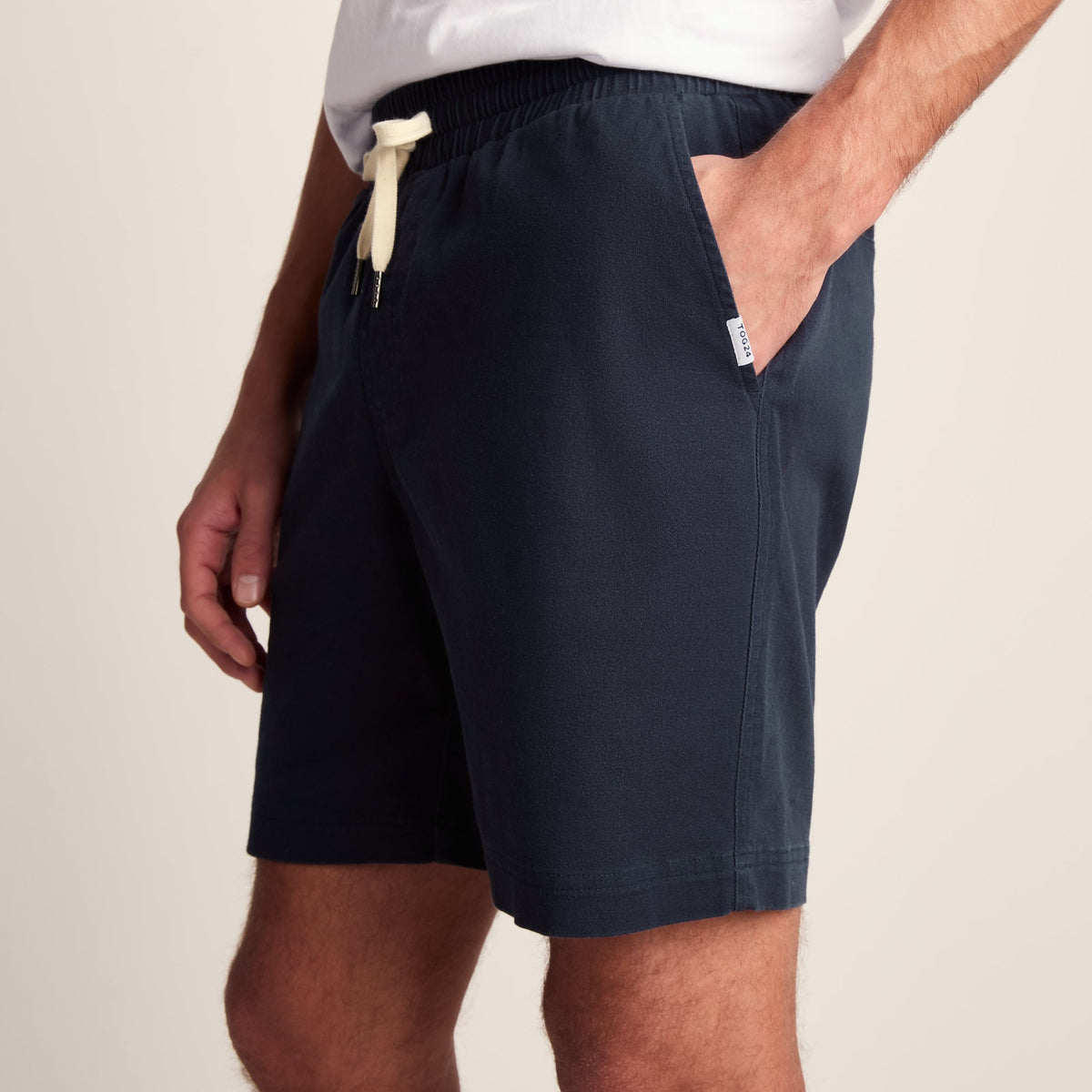 Loredo Mens Cotton Blend Shorts - Dark Indigo - Image 5