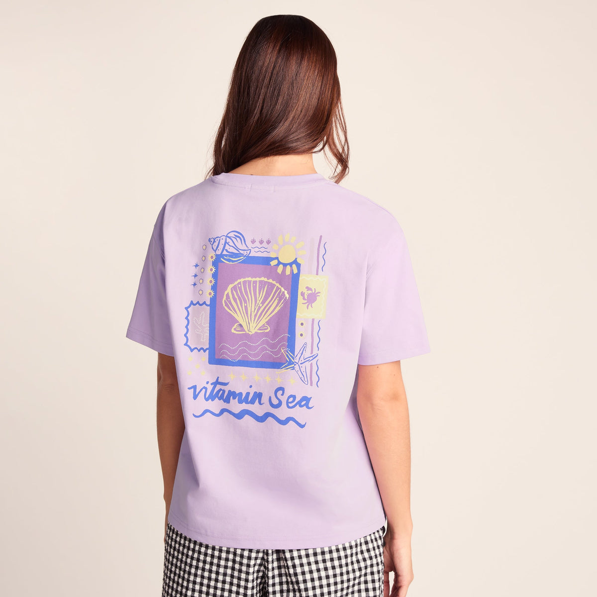 Lupin Womens Relaxed Fit Supersoft Emmy Lupin T-Shirt - Lilac Blossom - Image 4