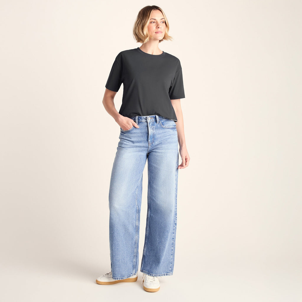 Margot Womens Supersoft Premium Relaxed Fit T-Shirt - Deep Slate - Image 3