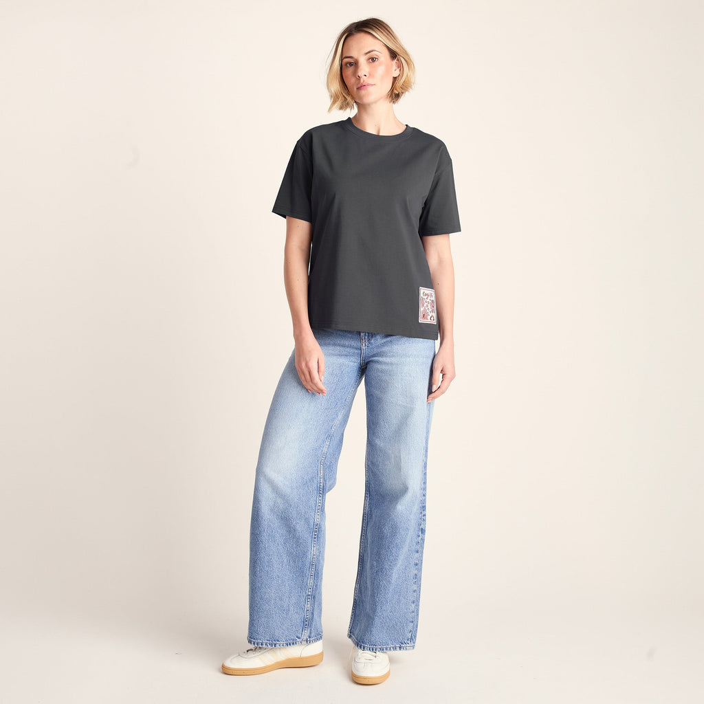 Margot Womens Supersoft Premium Relaxed Fit T-Shirt - Deep Slate - Image 7