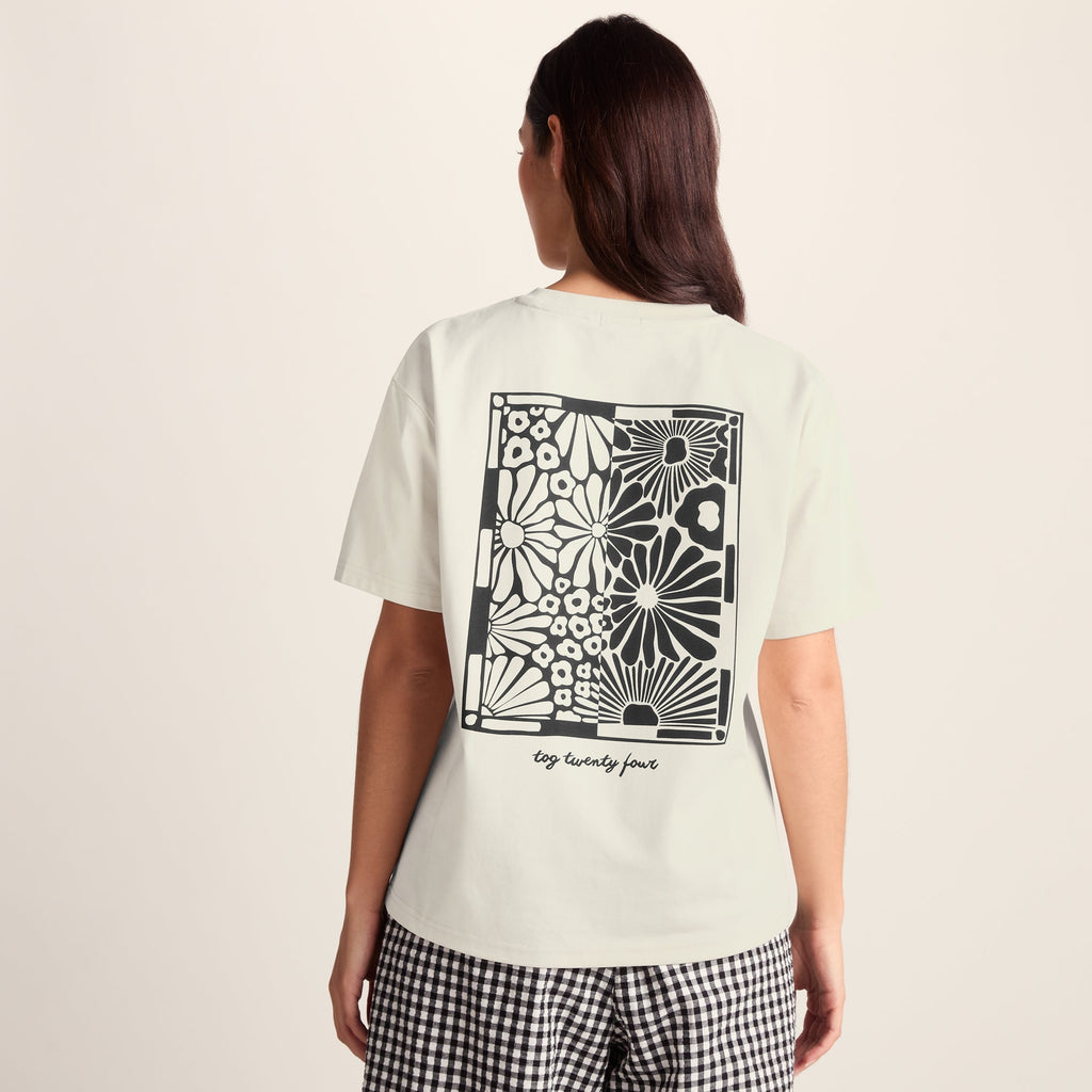 Margot Womens Supersoft Premium Relaxed Fit T-Shirt - Vanilla - Image 4