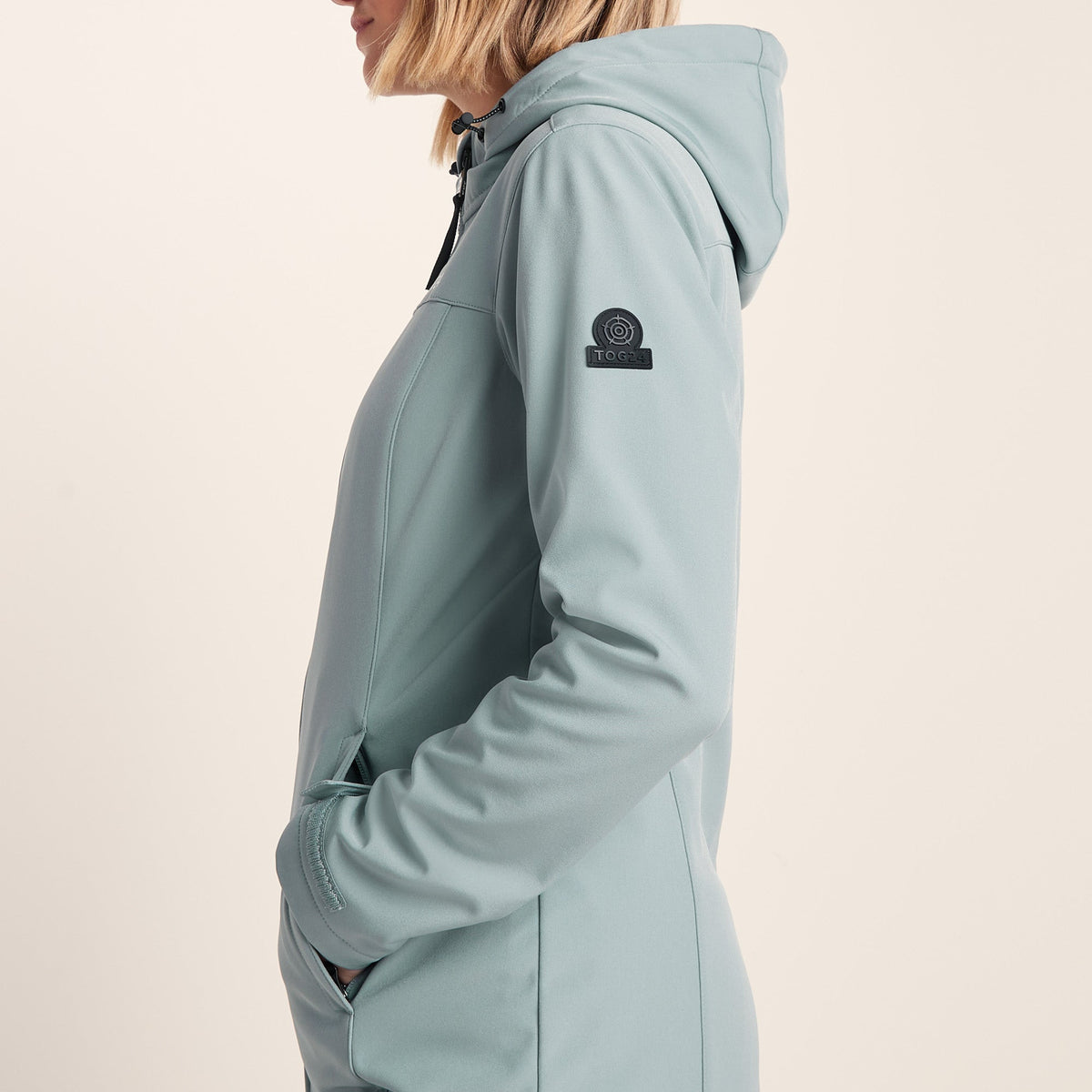 Marina Womens Long Water Resistant Softshell Jacket - Misty Grey - Image 6