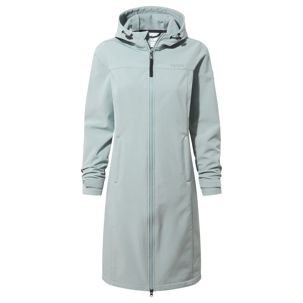 Marina Womens Long Water Resistant Softshell Jacket - Misty Grey - Image 8