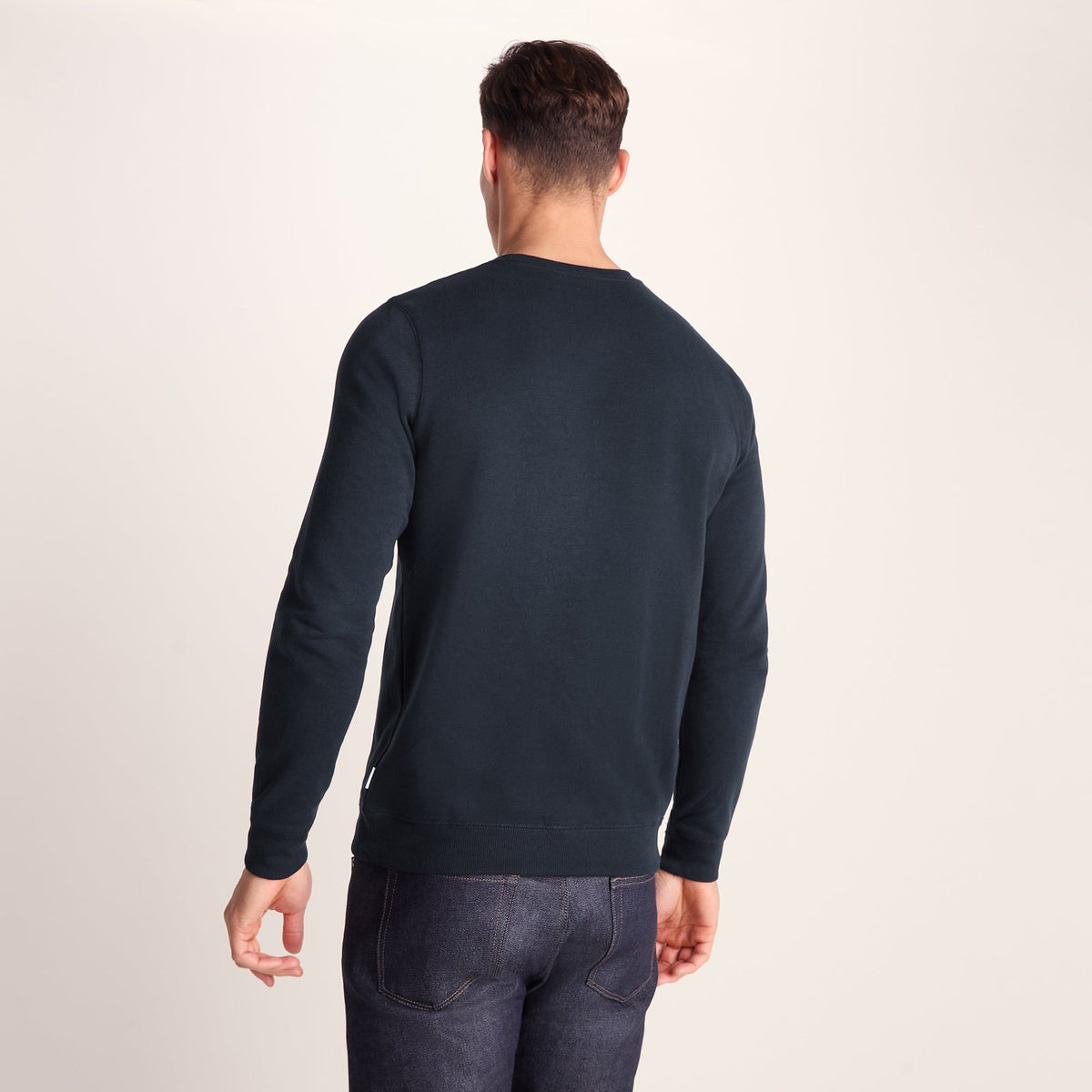 Mellor Mens Supersoft Cotton Rich Sweat - Dark Indigo - Image 4