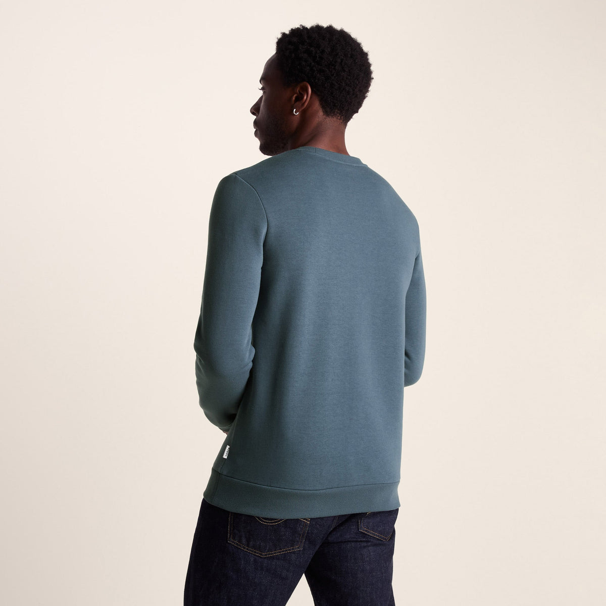 Mellor Mens Supersoft Cotton Rich Sweat - Arctic Blue - Image 3