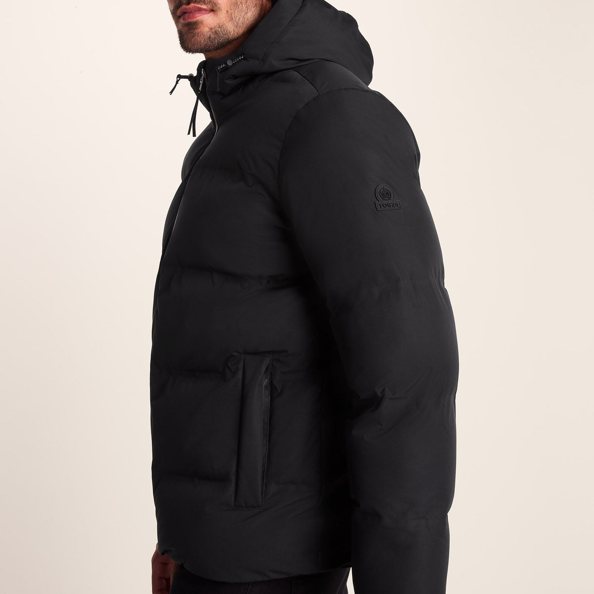 Menka Mens Shower Resistant Insulated Jacket - Black - Image 6