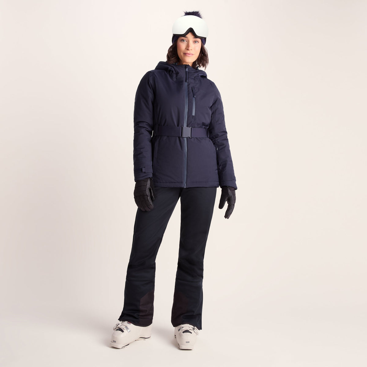 Meribel Womens Performance Waterproof Ski Jacket - Oxford Blue - Image 2