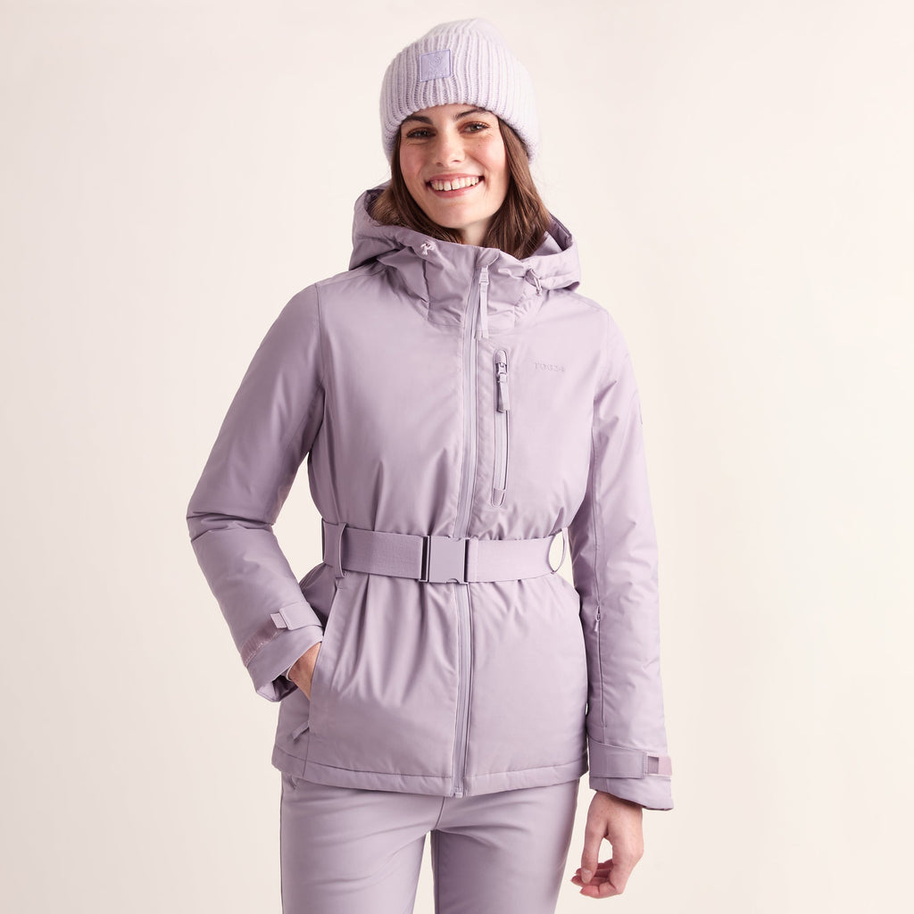 Meribel Womens Performance Waterproof Ski Jacket - Lavender Grey - Image 17