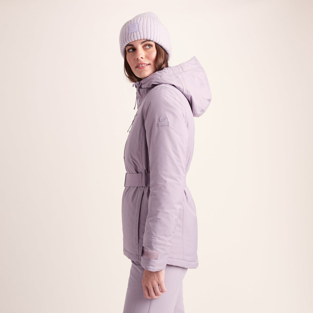 Meribel Womens Performance Waterproof Ski Jacket - Lavender Grey - Image 4