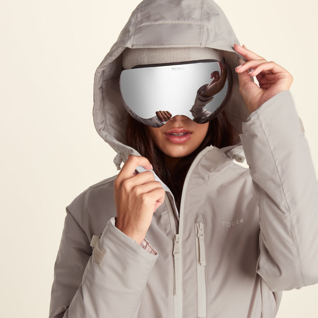 Meribel Womens Performance Waterproof Ski Jacket - Simply Taupe - Image 14