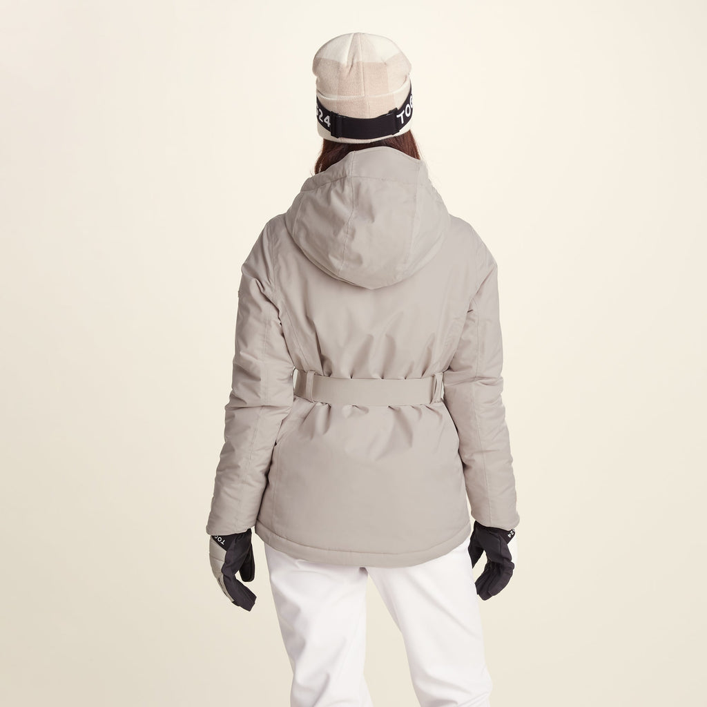 Meribel Womens Performance Waterproof Ski Jacket - Simply Taupe - Image 3