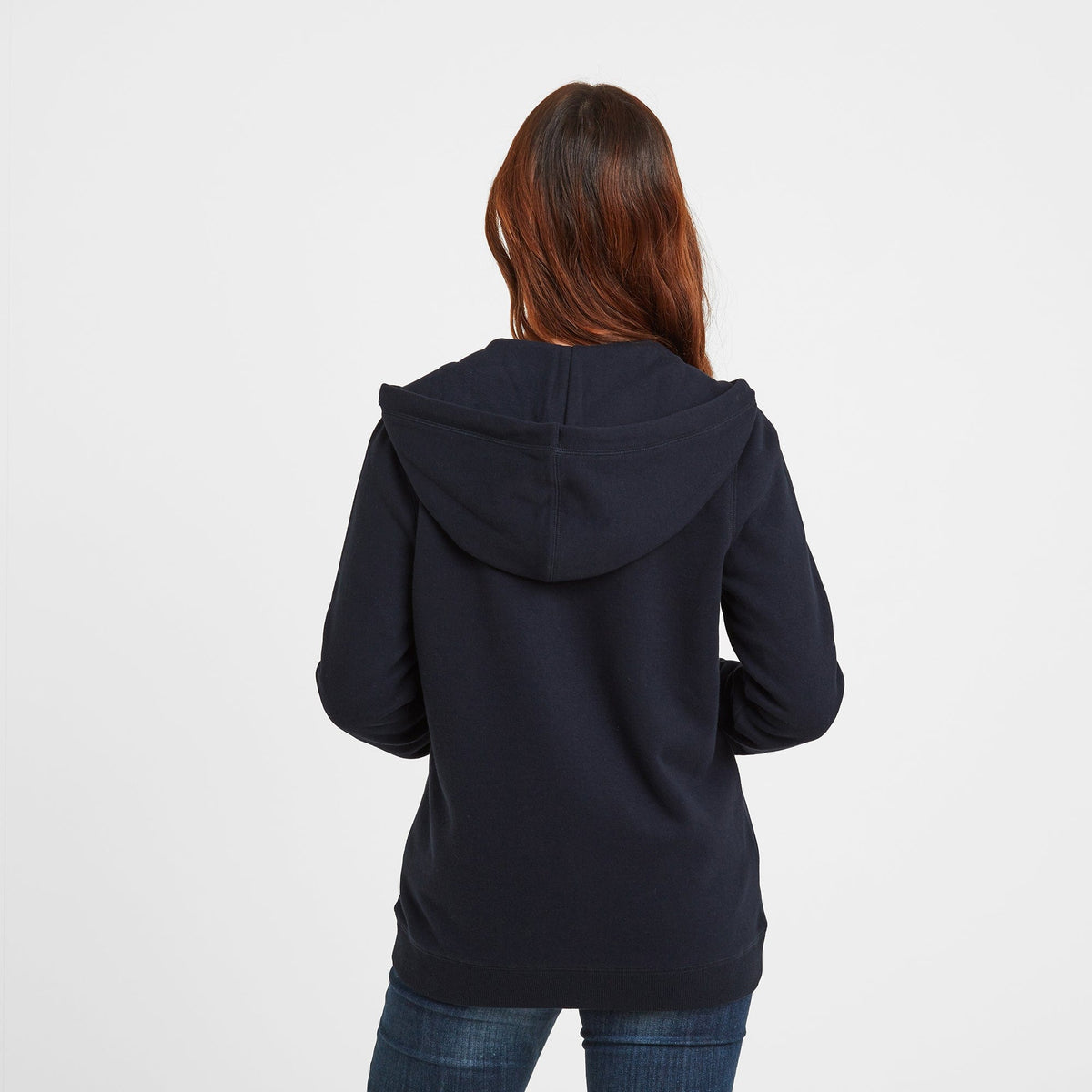 Mia Womens Supersoft Zip Hoody - Dark Indigo - Image 3