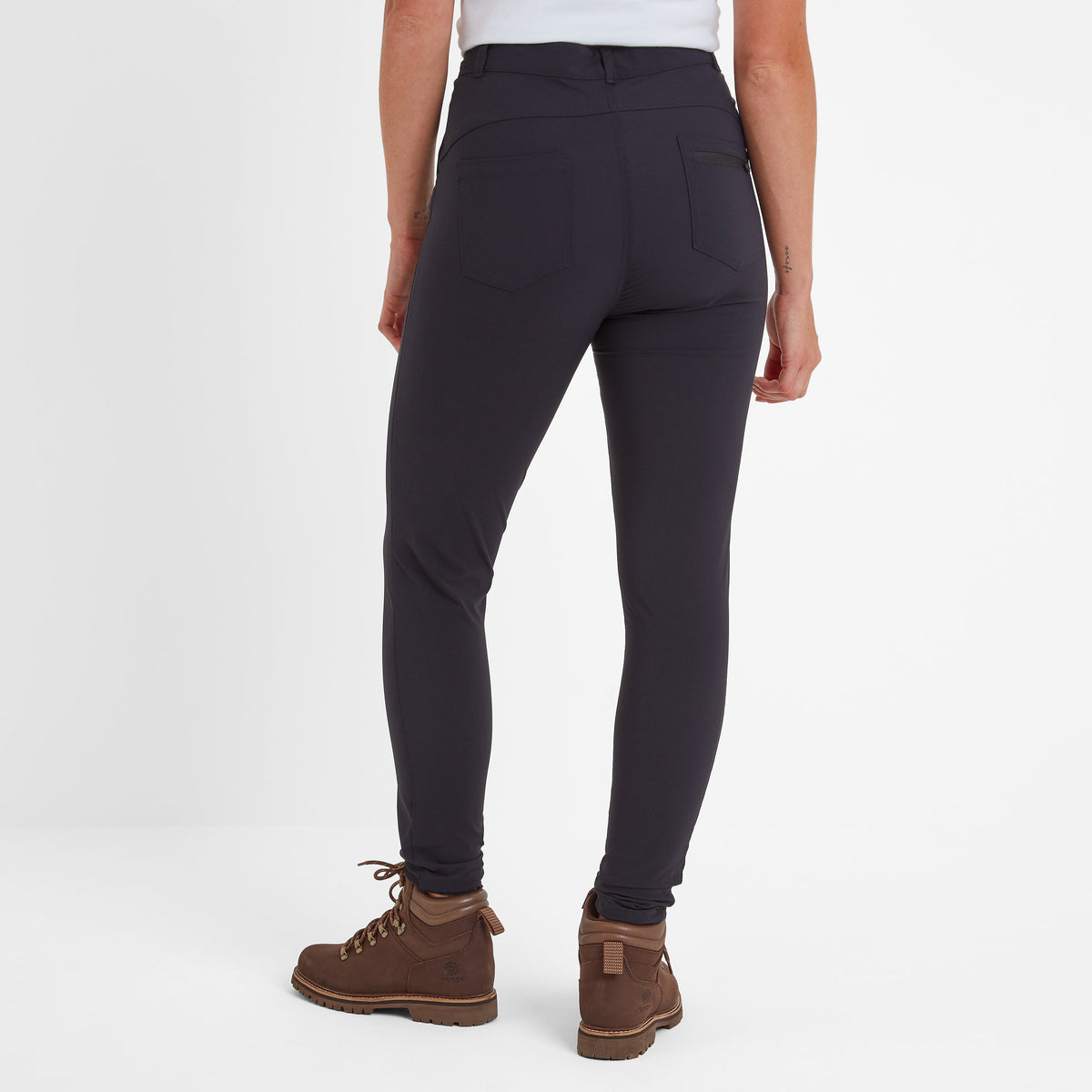 Milton Womens Water Resistant Slim Trouser Short - Black - Image 3