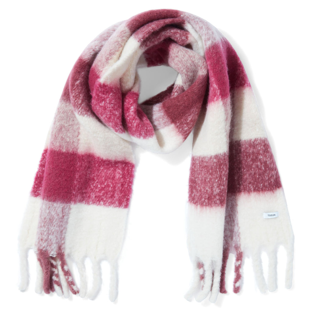 Miyara Woven Scarf - Washed Burgundy - Image 3