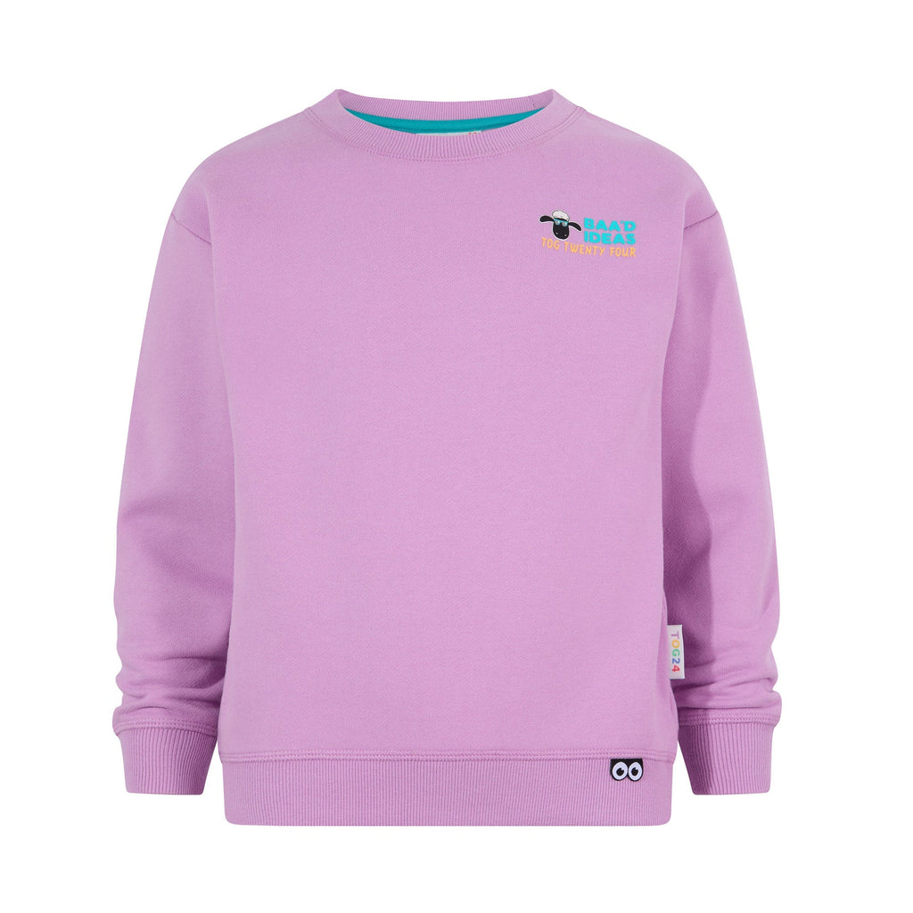 Montadale Kids Shaun the Sheep Crew Sweat - Lilac Haze - Image 8