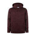 Mosby Mens Supersoft Knitlook Fleece Hoody - Chestnut Brown Melange - Image 7