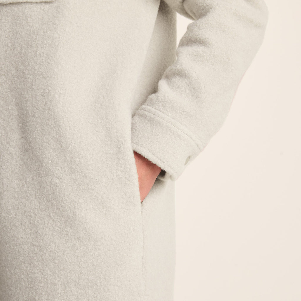 Nayla Womens Long Shacket - Warm Cloud - Image 5