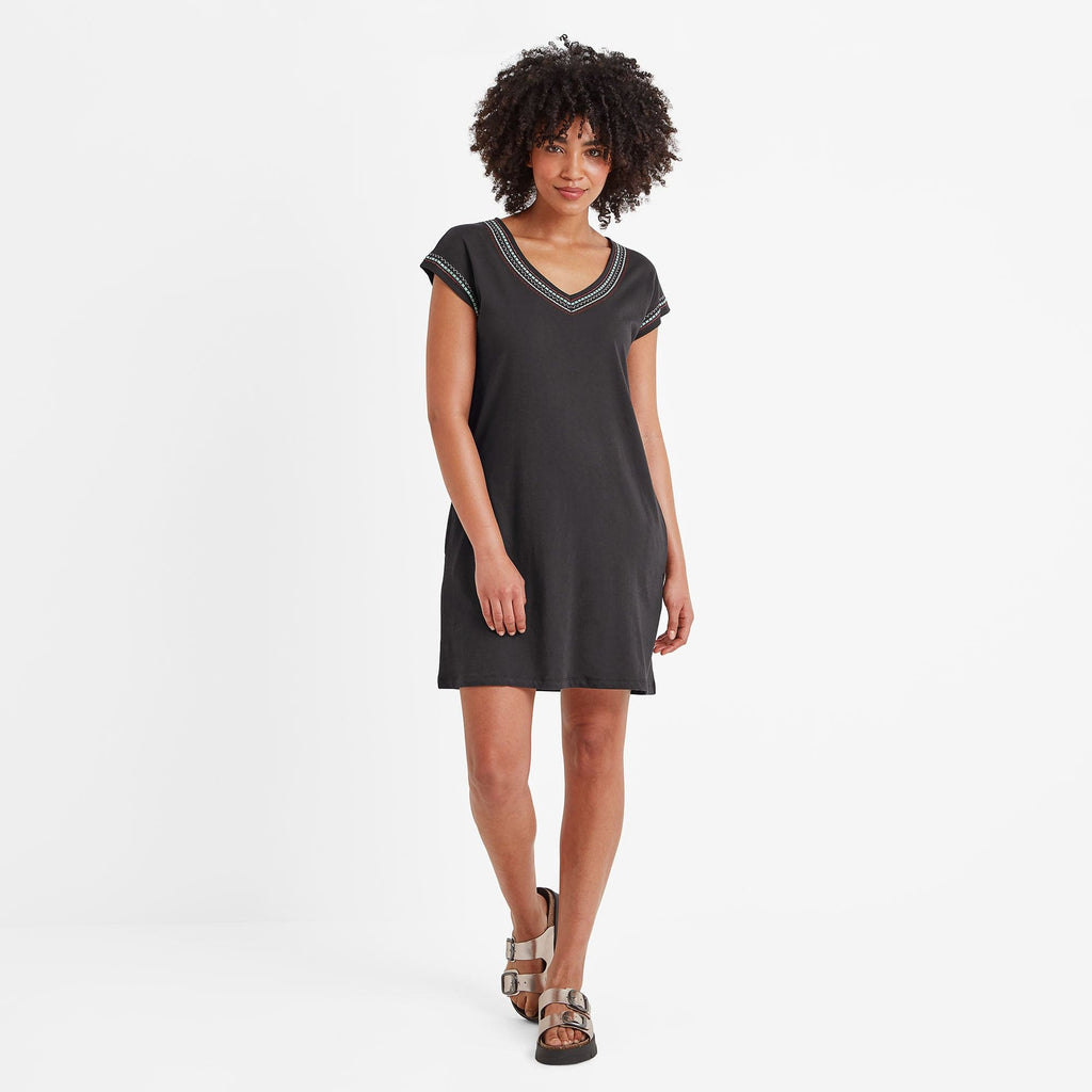 Nicolette Womens Jersey Dress - Washed Black - Image 2
