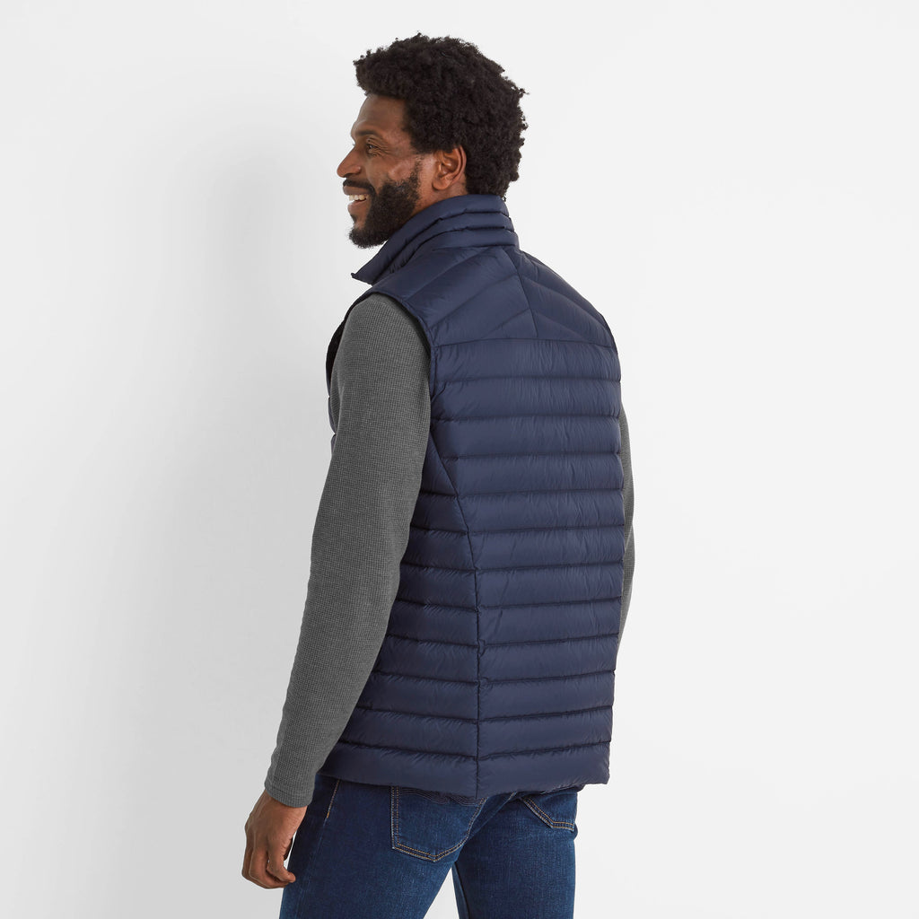 North Mens RDS Certified Down Gilet - Dark Indigo - Image 2