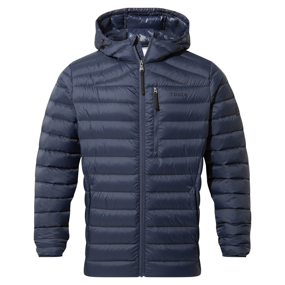 North Mens RDS Certified Down Hooded Jacket - Dark Indigo - Image 7