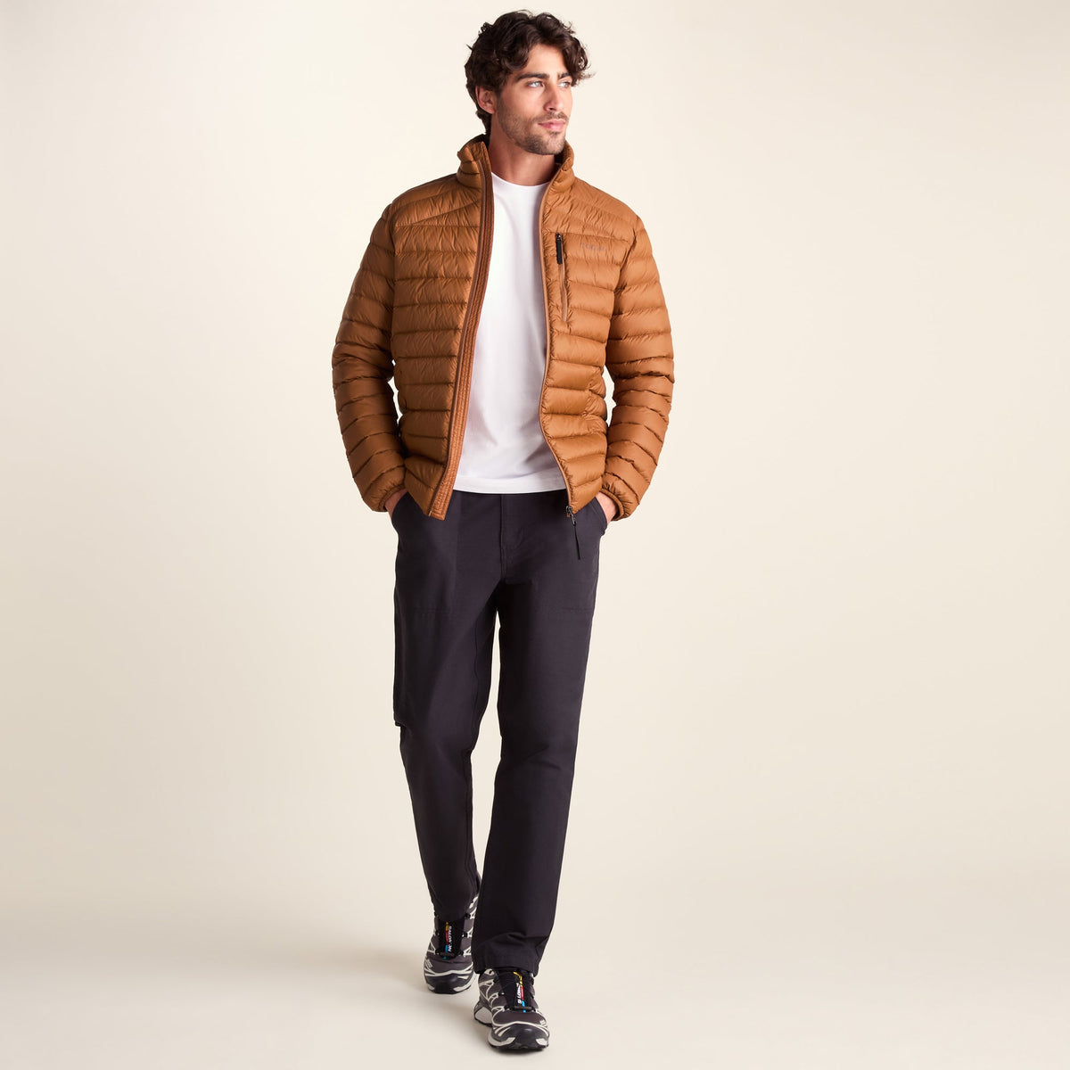 North Mens RDS Certified Down Jacket - Rust - Image 2