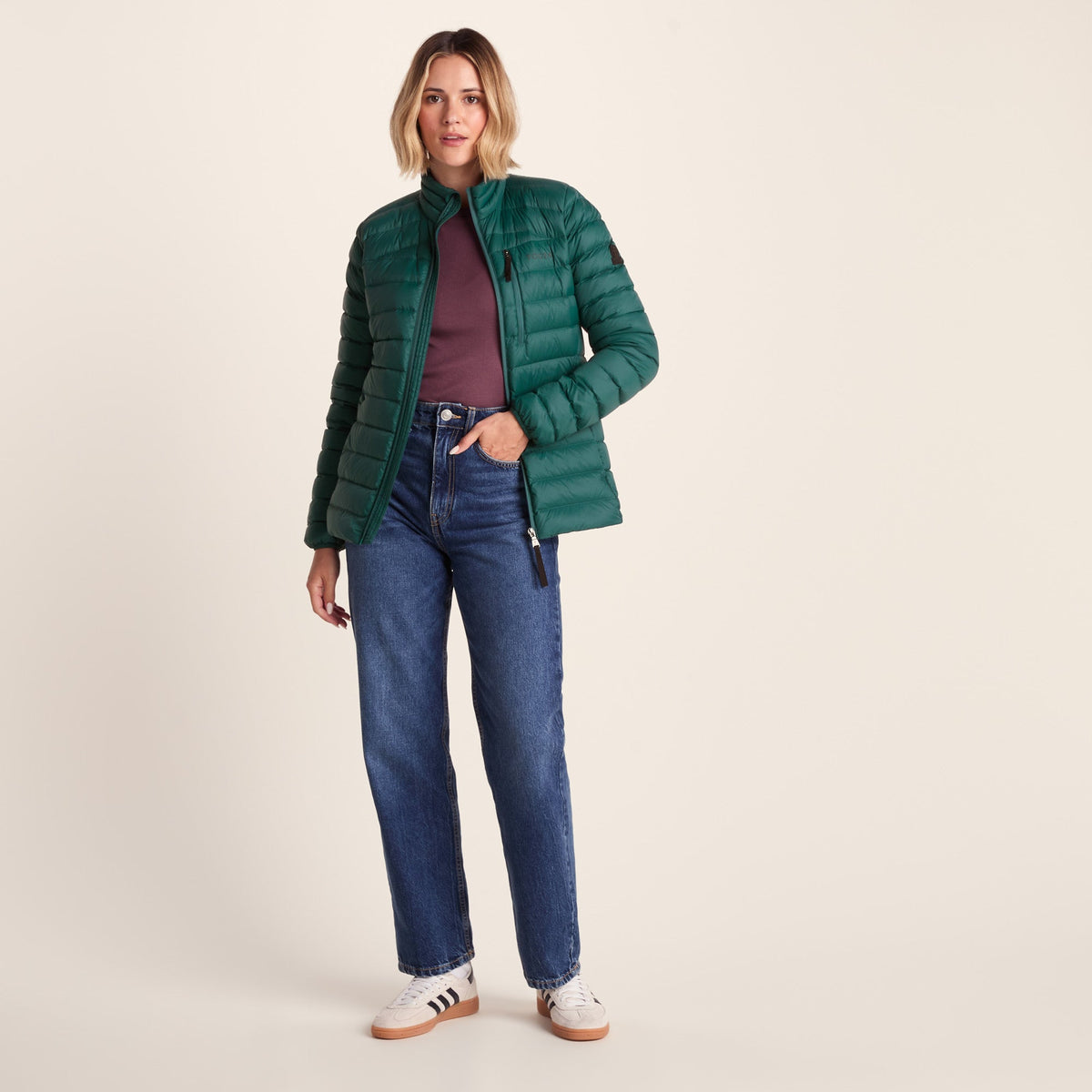 North Womens RDS Certified Down Jacket - Evergreen - Image 2