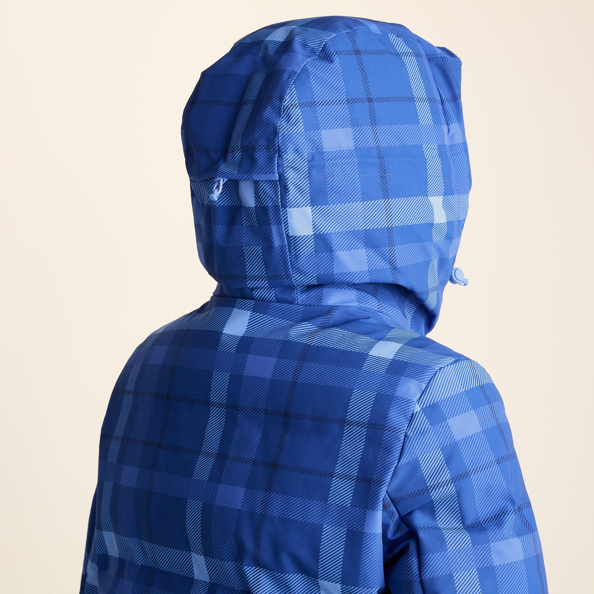 Orelle Womens Insulated Ski Jacket - Cobalt Blue Check - Image 12