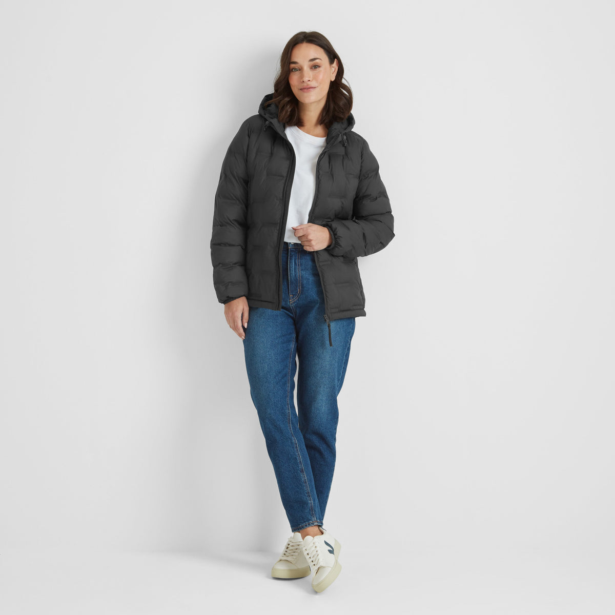 Palmer Womens Shower Resistant Insulated Jacket - Washed Black - Image 2