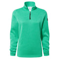 Pearson Womens Knitlook Quarter Zip Fleece - Jade Marl - Image 6