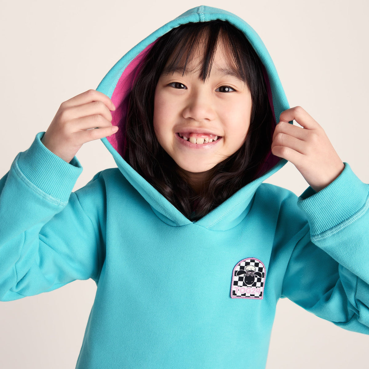 Pelibuey Kids Shaun the Sheep Hoody - Bubblegum Blue - Image 5