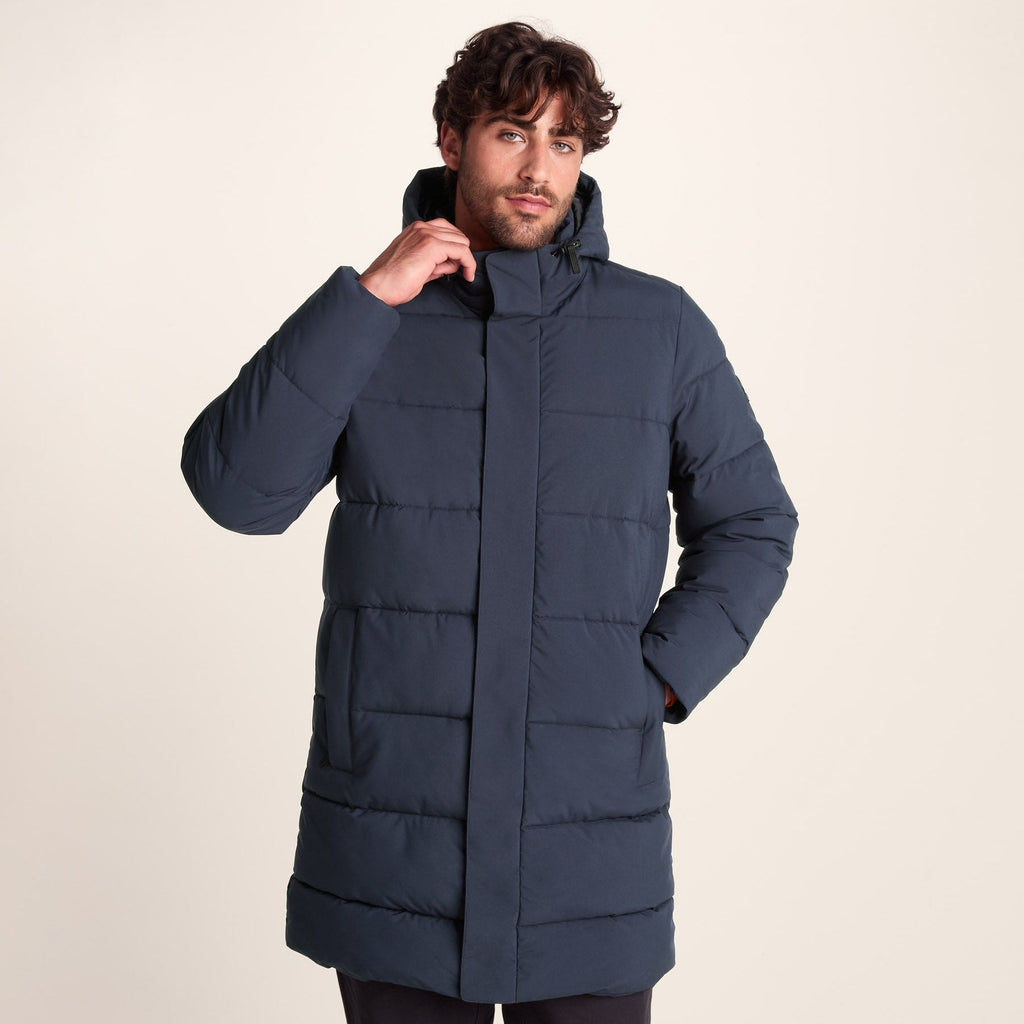 Preece Mens Long Shower Resistant Insulated Jacket - Dark Indigo - Image 2