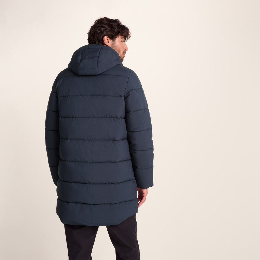 Preece Mens Long Shower Resistant Insulated Jacket - Dark Indigo - Image 8