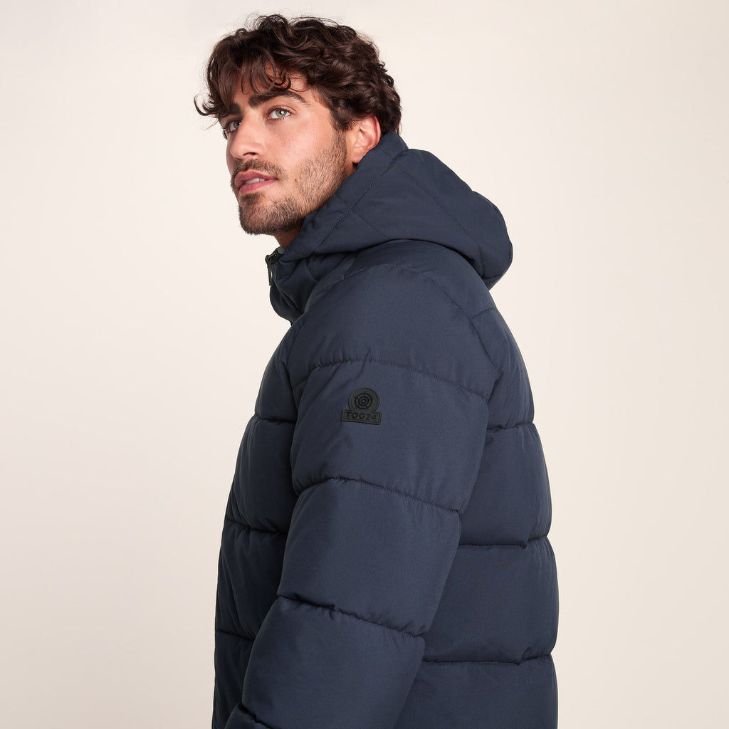 Preece Mens Long Shower Resistant Insulated Jacket - Dark Indigo - Image 10