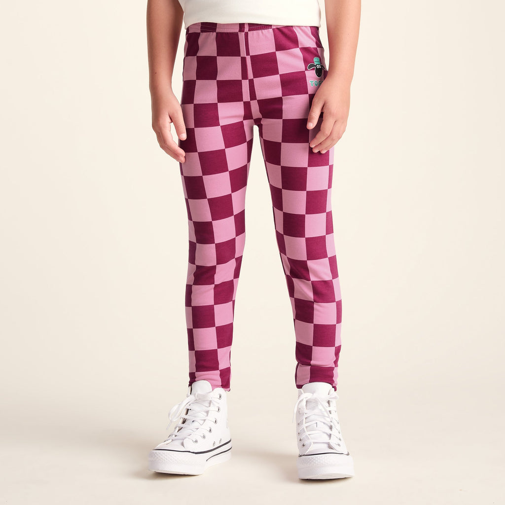 Racka Kids Shaun the Sheep Legging - Candy Floss/Beetroot Red - Image 2