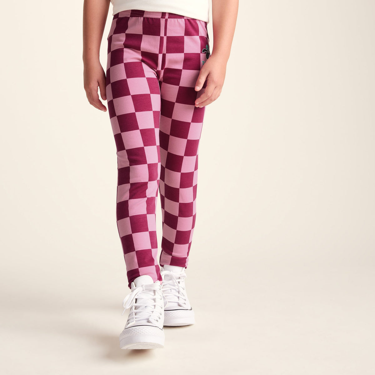 Racka Kids Shaun the Sheep Legging - Candy Floss/Beetroot Red - Image 7