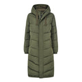Raleigh Womens Long Insulated Jacket - Khaki - Image 10