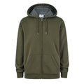 Ramsey Mens Supersoft Sherpa Lined Zip Hoodie - Khaki - Image 6