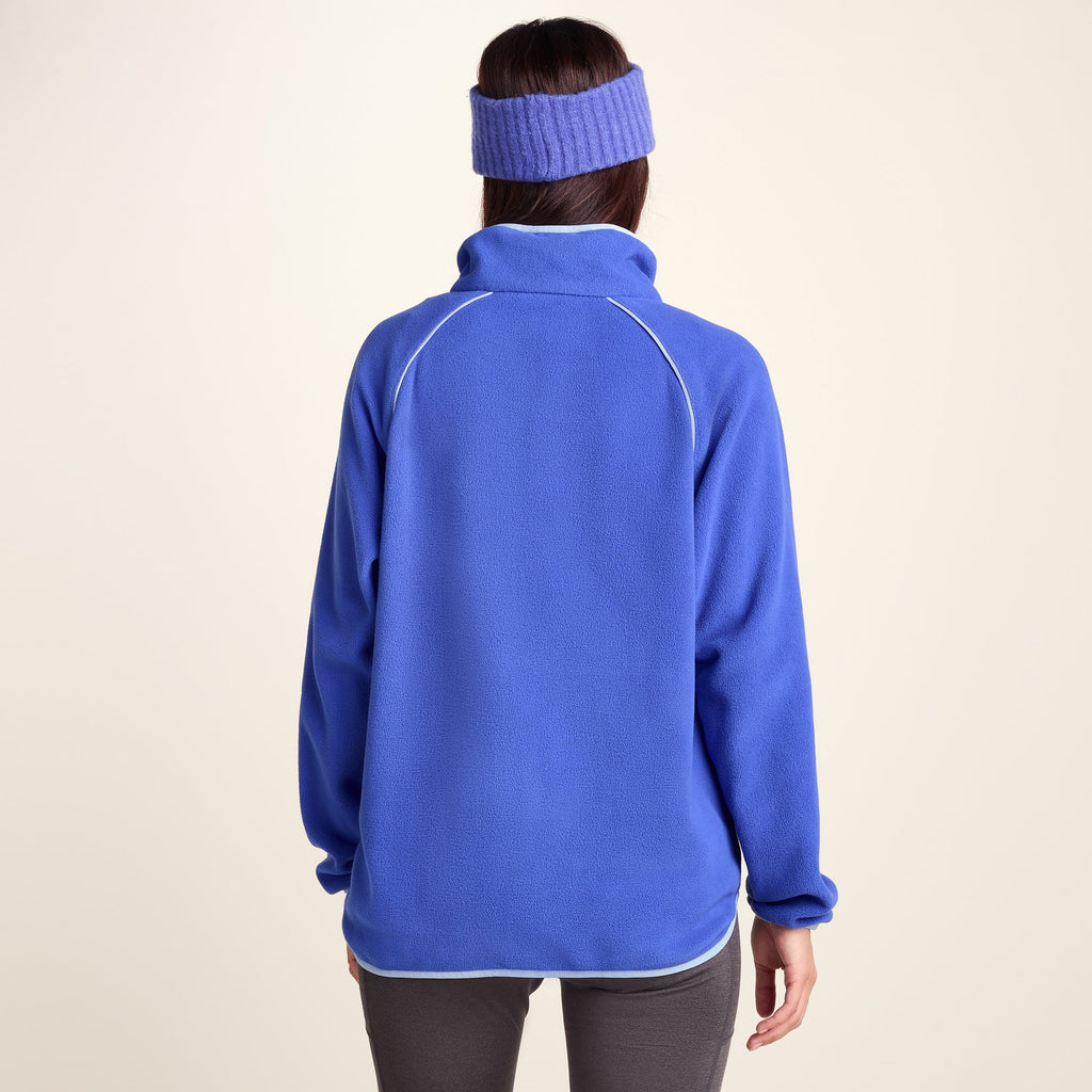 Rawson Womens Relaxed Fit Microfleece Zip Neck - Cobalt Blue - Image 3