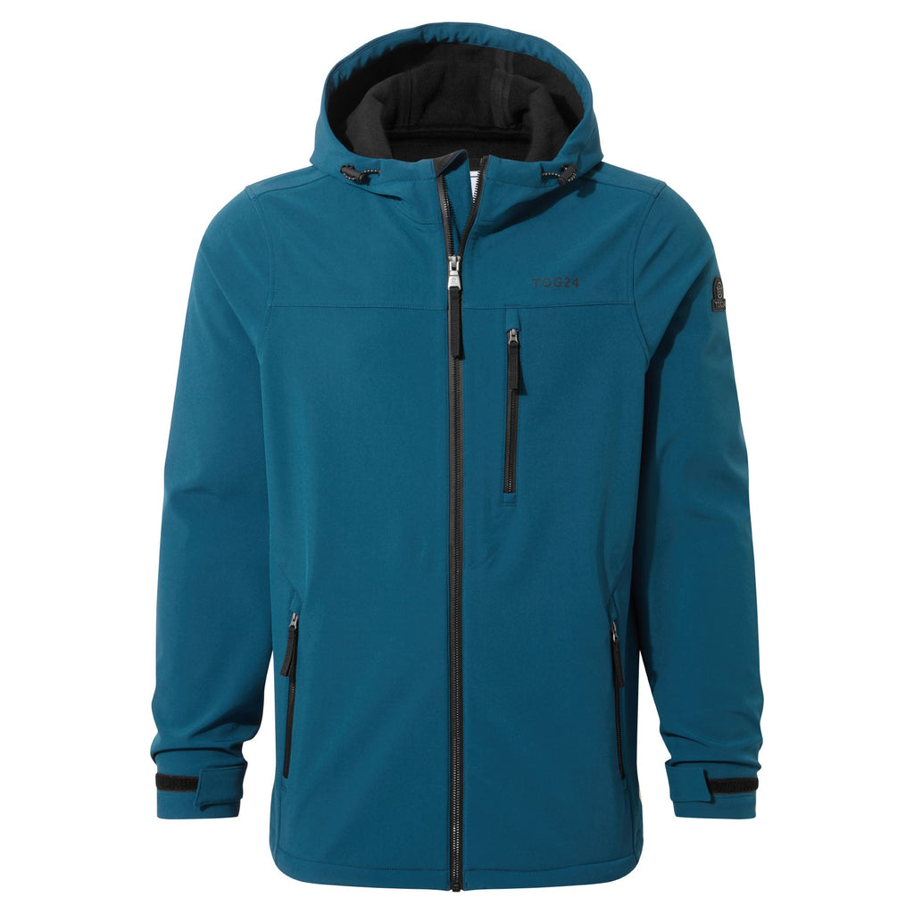 Retner Mens Waterproof Softshell Hooded Jacket - Marine Blue - Image 8