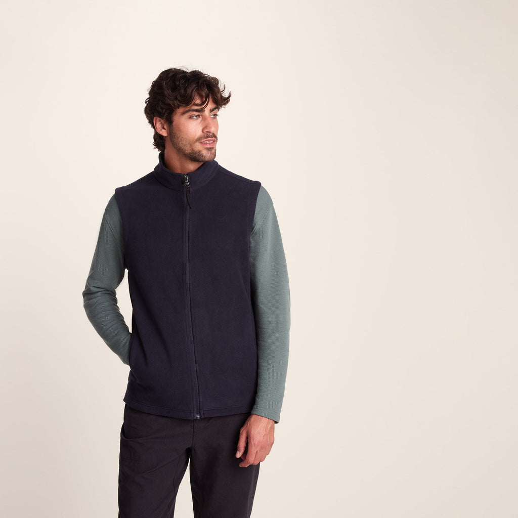 Revive Mens Fleece Gilet - Dark Indigo - Image 2
