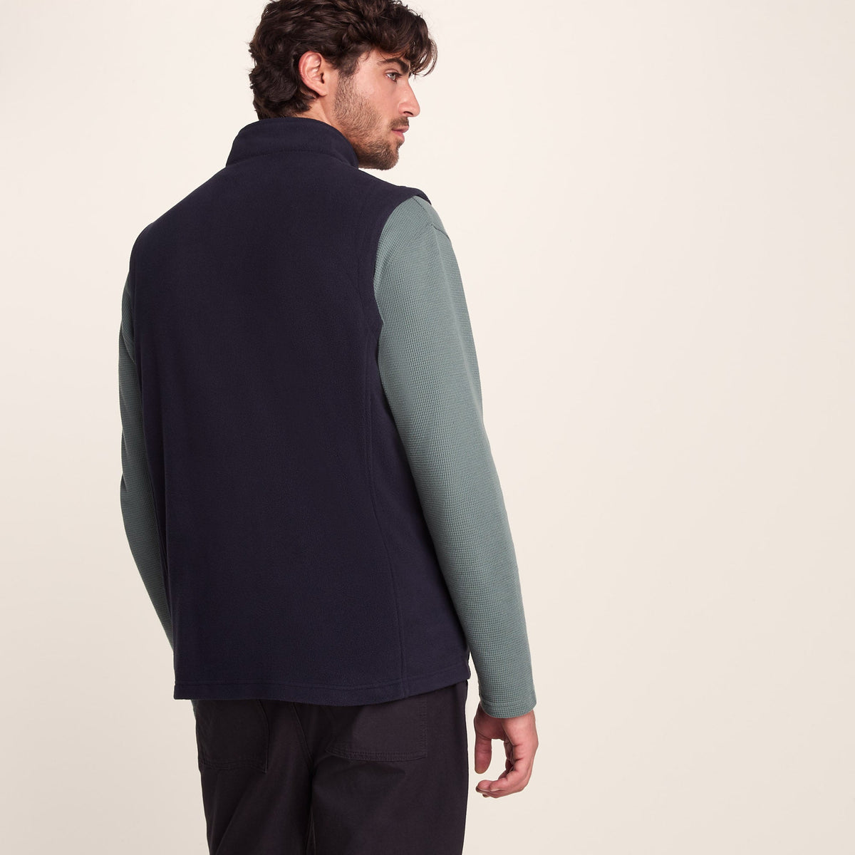 Revive Mens Fleece Gilet - Dark Indigo - Image 3