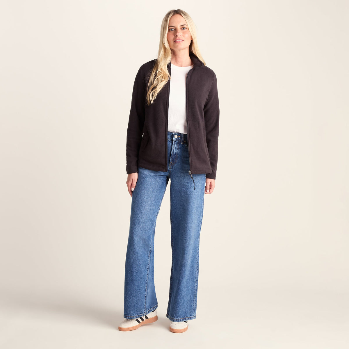 Revive Womens Fleece Jacket - Black - Image 3