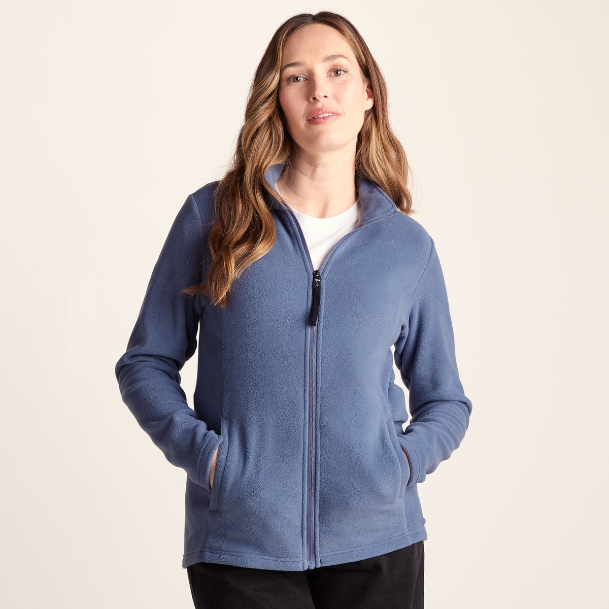 Revive Womens Fleece Jacket - Smokey Blue - Image 4