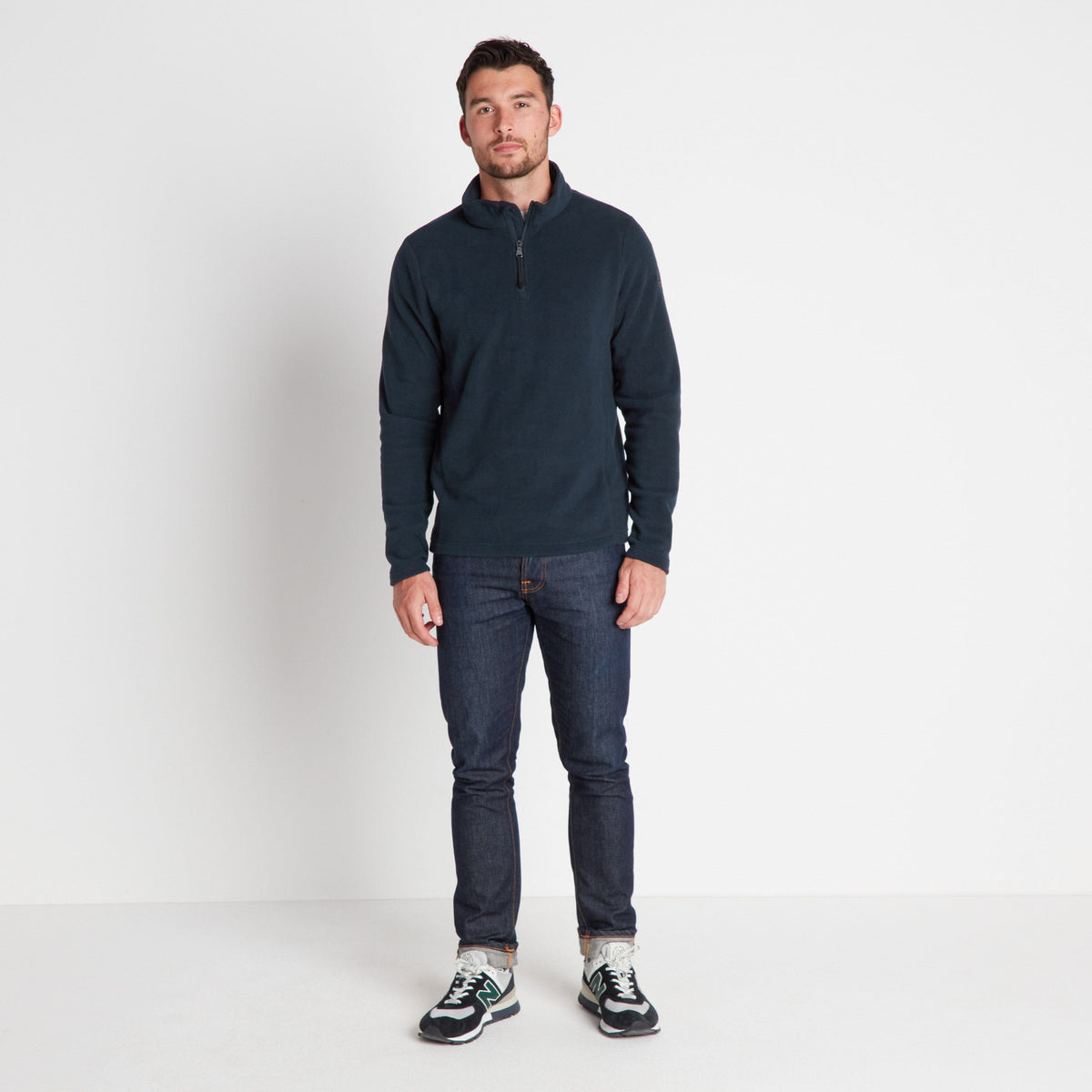 Revive Mens Quarter Zip Fleece - Dark Indigo - Image 3