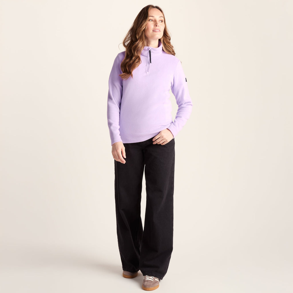 Revive Womens Quarter Zip Fleece - Lilac Blossom - Image 3