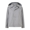 Robyn Womens Waterproof Short Trench Coat - Mid Grey Melange - Image 11