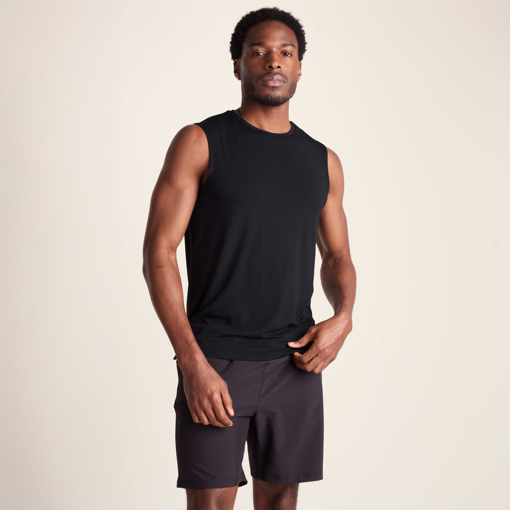 Rocco Mens Performance Vest - Black - Image 2