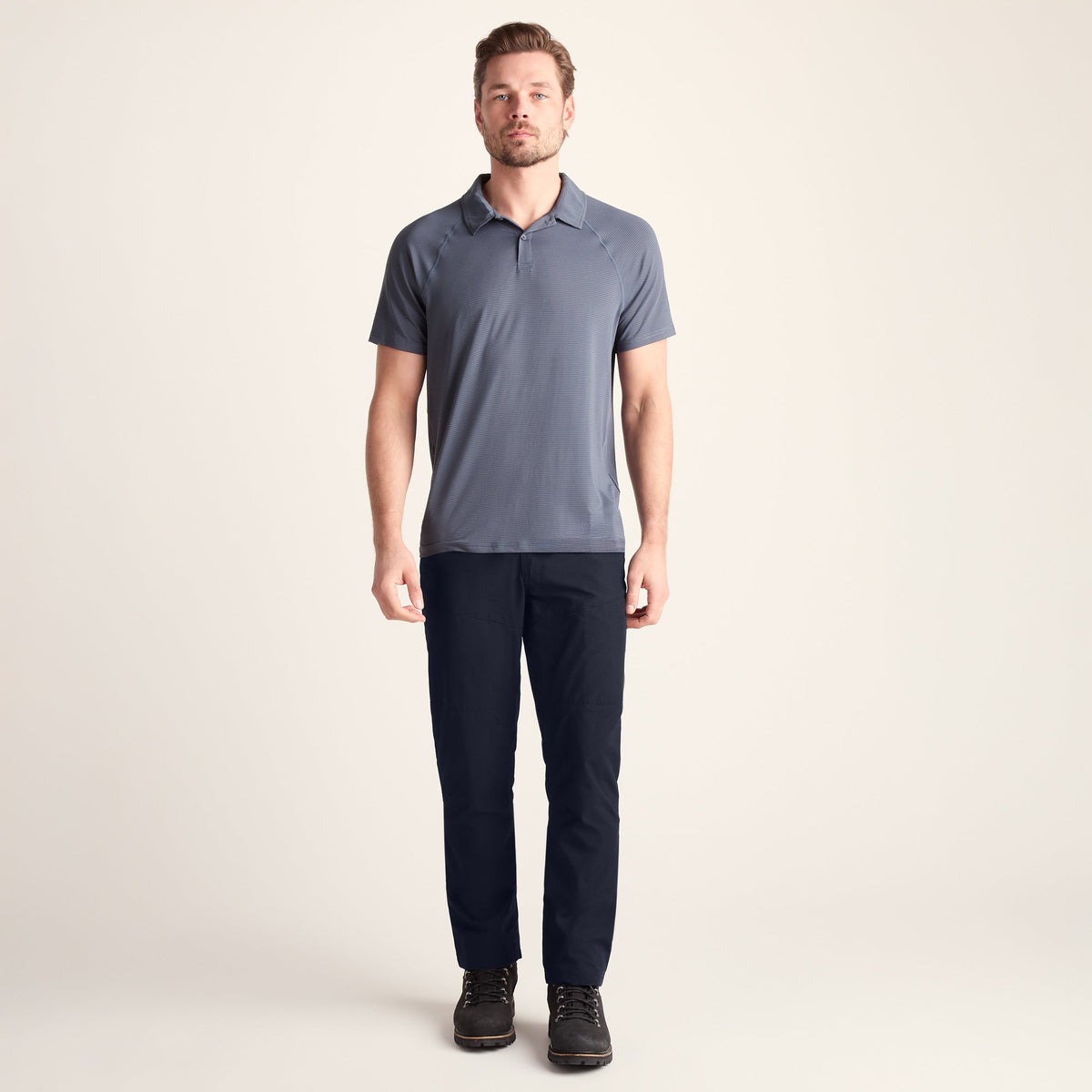 Rowland Mens Performance Trousers Short Leg - Navy - Image 2