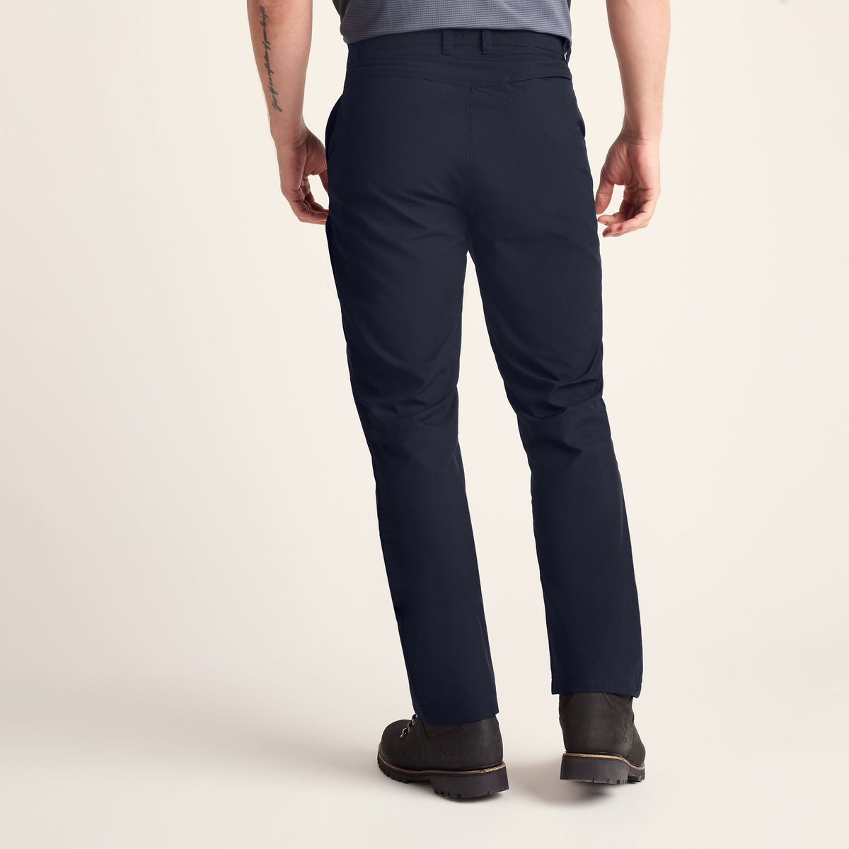 Rowland Mens Performance Trousers Short Leg - Navy - Image 3