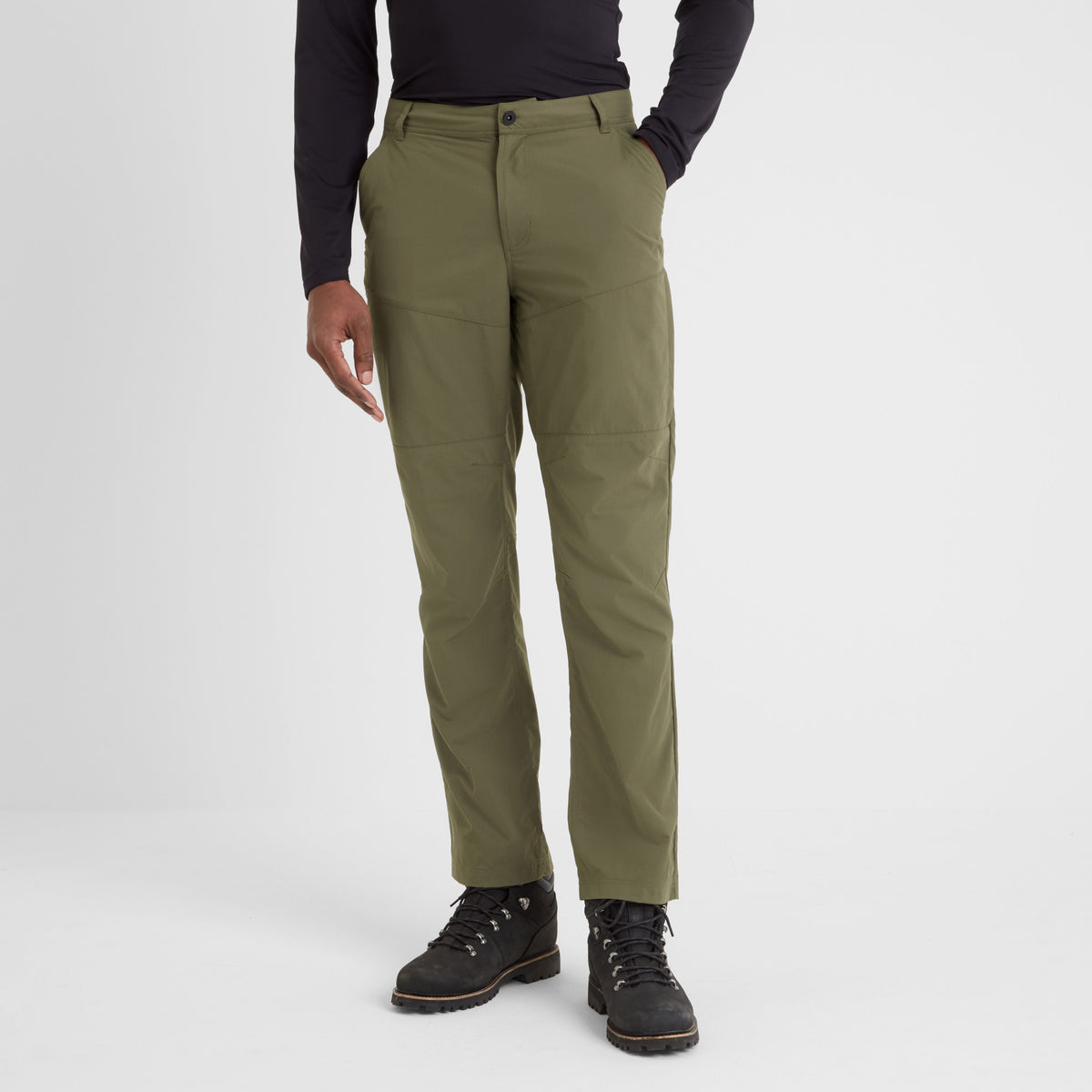 Rowland Mens Performance Trousers Long - Khaki - Image 2